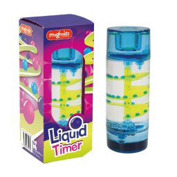 Clepsidra cu lichid spiralata pentru relaxare si decor, 15 cm