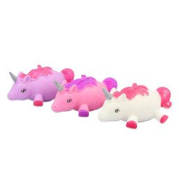 Jucarie antistres unicorn moale si elastica pentru relaxare si joaca