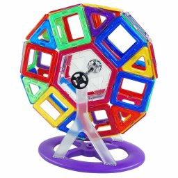 Joc de constructie magnetic educativ MAGPLAYER, 166 piese
