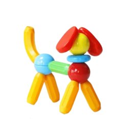 Set de constructie magnetic STICK cu 26 piese pentru copii 3-10 ani