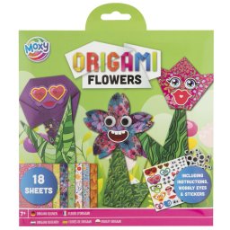 Set origami flori pentru copii 7+ cu hartii colorate si accesorii
