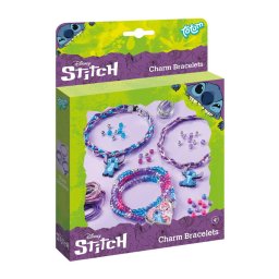 Set creativ de bratari cu pandantive Stitch pentru copii 4+