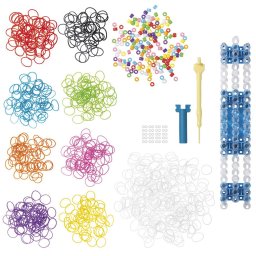 Set creativ cu elastice Loom i Do pentru bratari si accesorii colorate