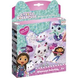 Set pictura cu diamante Gabby's Dollhouse pentru copii 5+ cu accesorii