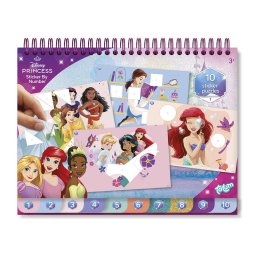 Carte de colorat si abtibilduri cu numere Disney Princess, 3 ani+