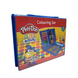 Trusa de desen si pictura pentru copii Play-Doh, 80 piese