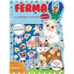 Abtibilduri pufoase Ferma cu activitati distractive pentru copii 4+