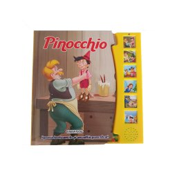 Carte sonora pentru copii Pinocchio cu ilustratii si sunete, 3+