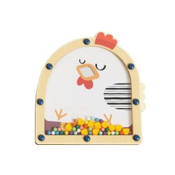 Joc Montessori din lemn Hraneste Gaina pentru motricitate fina, 3 ani+