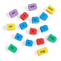 Cuburi educative Reading Rods pentru prefixe si sufixe in limba engleza