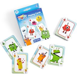 Joc de carti educativ Numberblocks cu 54 cartonase pentru copii 3+