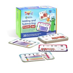 Puzzle educativ Numberblocks pentru adunari si scaderi 1-10, 20 piese