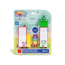Set figurine Numberblocks 13 si 14 cu skateboard, jucarie educativa