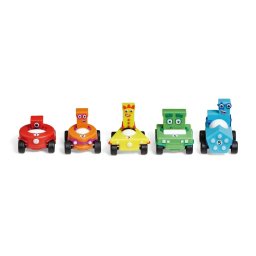 Set mini vehicule Numberblocks educative pentru numarare si joaca, 3 ani+