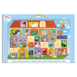 Tablita magnetica cu alfabetul in limba romana pentru copii 3+