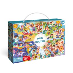 Puzzle educativ Dodo Activitatile zilnice, 100 piese, 5 ani+