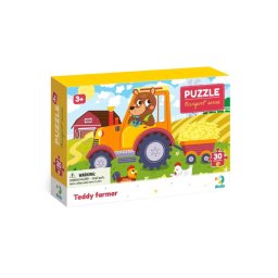 Puzzle educativ pentru copii Ursuletul la ferma, 30 piese, Dodo