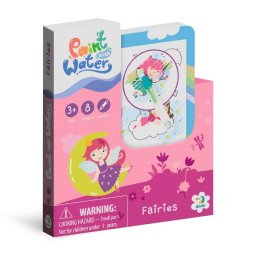 Set de colorat cu apa cu zane, reutilizabil, 8 pagini, 3 ani+