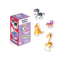 Set magnetic cu animale în limba engleza, 10 piese educative