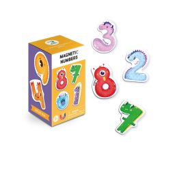 Set magnetic educativ cu numere in limba engleza, 10 piese, Dodo