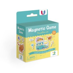 Set magnetic Pisicuta în calatorie cu 20 piese pentru copii 3+