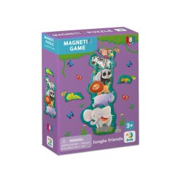 Set magnetic Dodo Prietenii din jungla, 8 piese, joc educativ 3+ ani