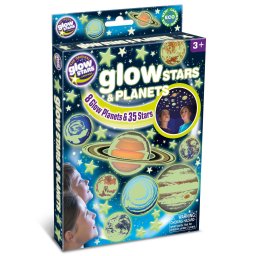 Set stele si planete fosforescente pentru camera copiilor