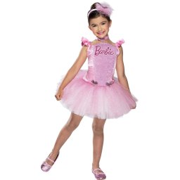 Costum carnaval Barbie Balerina pentru fete, cu tutu roz si accesorii