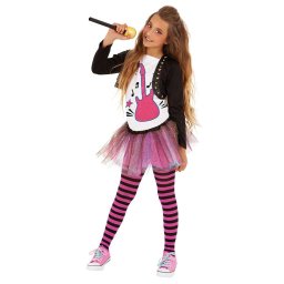 Costum de carnaval pentru fete Cantareata Chanel, stil pop star, 5 ani+