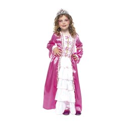 Costum de carnaval Printesa Pinky pentru fete, roz, cu diadema inclusa