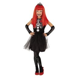 Costum de carnaval Skelita Tiffany pentru fete, set 4 piese