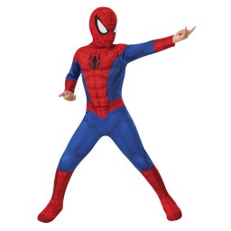 Costum de carnaval Spiderman Classic pentru copii, cu masca inclusa
