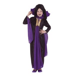 Costum de carnaval vampirita gotica mov pentru copii, Rubies