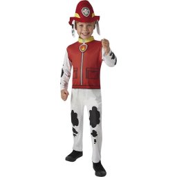 Costum de carnaval Paw Patrol Marshall pentru copii, cu palarie
