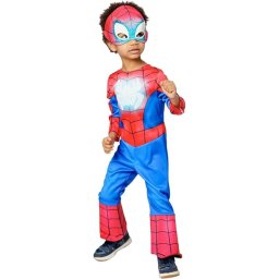 Costum de carnaval Spidey reflectorizant pentru copii, cu masca