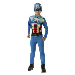 Costum Captain America pentru copii cu masca, costum carnaval Avengers