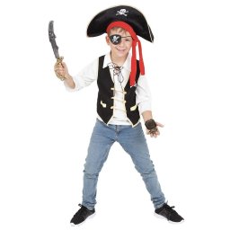 Costum pirat pentru copii cu accesorii, marime unica 5-7 ani