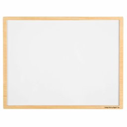 Tabla magnetica pentru copii cu rama din lemn, alba, 43 x 33 cm