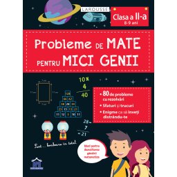 Probleme de mate pentru clasa a II-a, 8-9 ani - caiet de lucru DPH