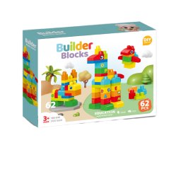 Set de constructie STEAM cu animalute, 62 piese, 3 ani+