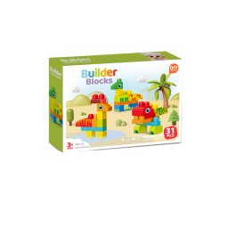 Set de constructie STEAM cu dinozauri haiosi, 31 piese, 3 ani+
