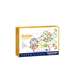 Set de constructie STEAM Forme 3D educativ, 140 piese, 3 ani+