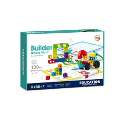 Set de constructie STEAM educativ pentru copii, 120 piese