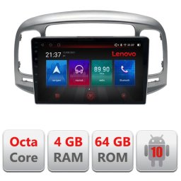 Navigatie Hyundai Accent 2006-2012 Android GPS Bluetooth WiFi 4GB+64GB Resigilata