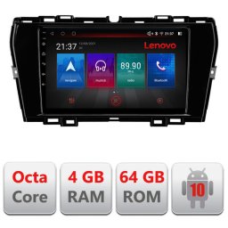 Navigatie Android SsangYong Tivoli 2020+ 4GB RAM 64GB 4G GPS Bluetooth