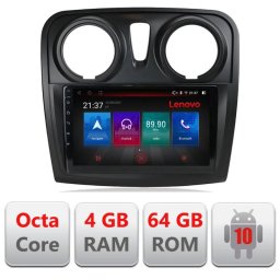 Navigatie Dacia Sandero Logan 2012-2020 Android 4G GPS Bluetooth 4+64GB Resigilata