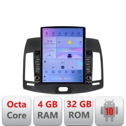 Navigatie Hyundai Elantra 2007-2011, ecran Tesla 9.7 inch, Android 10, 4GB+32GB