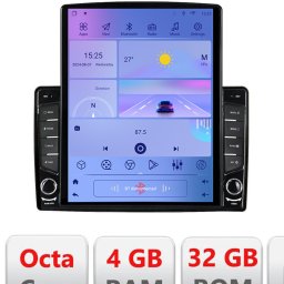 Navigatie auto universala 2DIN Tesla 9.7 inch, Android, GPS, 4G, 4+32GB