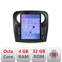 Navigatie Dacia Sandero Logan 2012-2020, ecran Tesla 9.7, Android 10