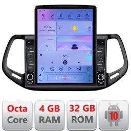 Navigatie Android Tesla 9,7 inch pentru Jeep Compass 2017, 4GB RAM, 32GB